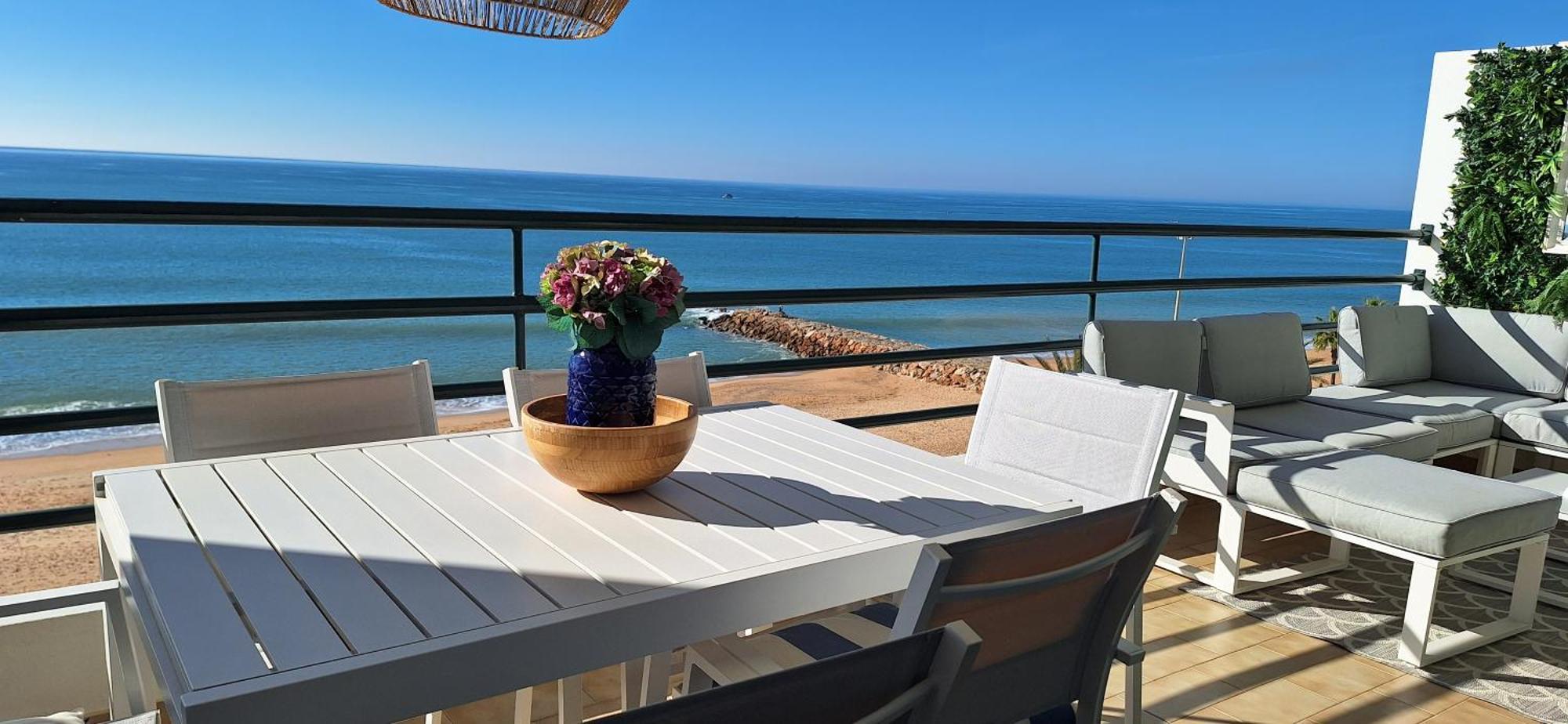 Ocean Blue II Apartment Quarteira Bagian luar foto